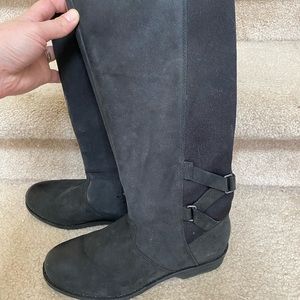 Teva waterproof black knee boots 7.5